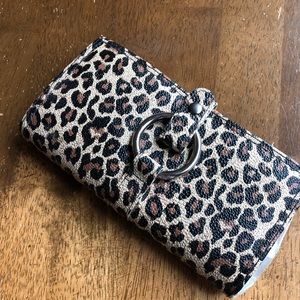 New Animal Print Travel Wallet with 5 Pockets NWOT